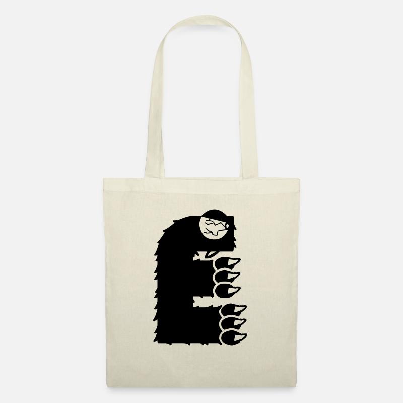 Monster Buchstabe E - Stoffbeutel - Natur
