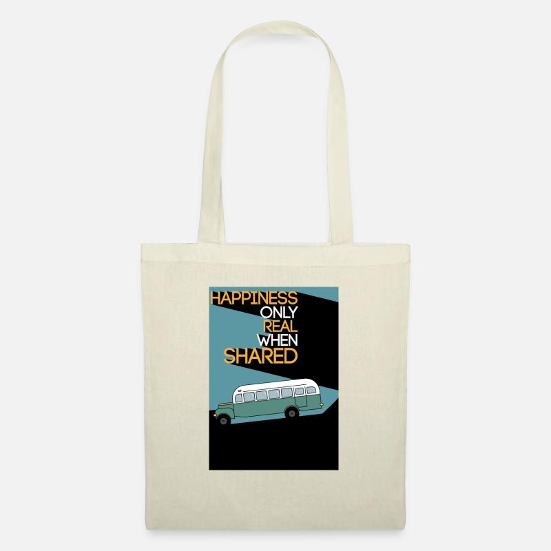 Into The Wild - Magic Bus Flatdesign - Stoffbeutel - Natur