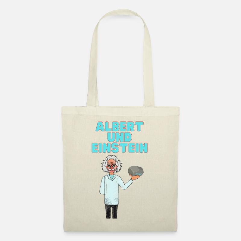 Albert und ein Stein - Stoffbeutel - Natur