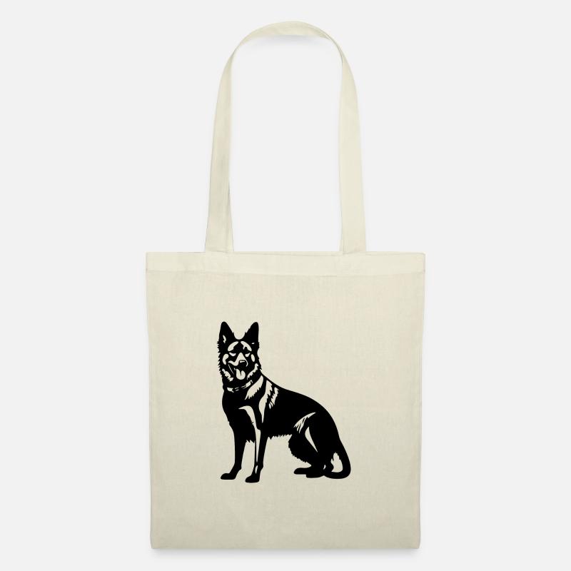 German Shepherd Hund - Stoffbeutel - Natur