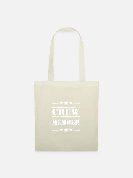 Crew Member Stempel - Stoffbeutel - Natur