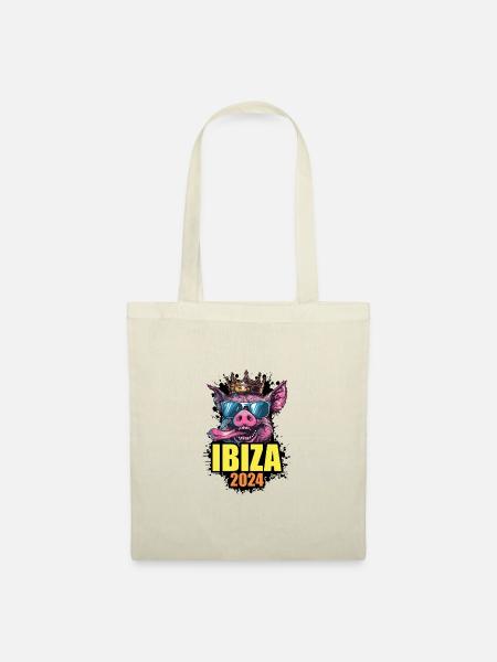Ibiza 2024 Schwein - Stoffbeutel - Natur