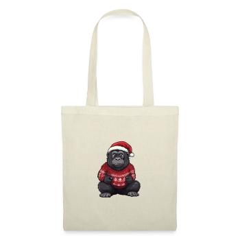 Bande dessinée de Noël Gorille - Sac en tissu - nature - Devant