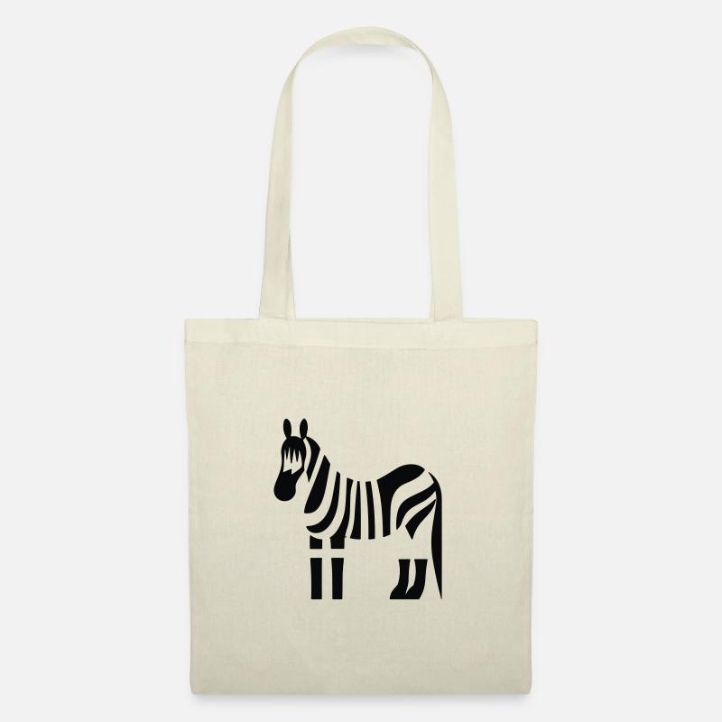 Zebra - Stoffbeutel - Natur