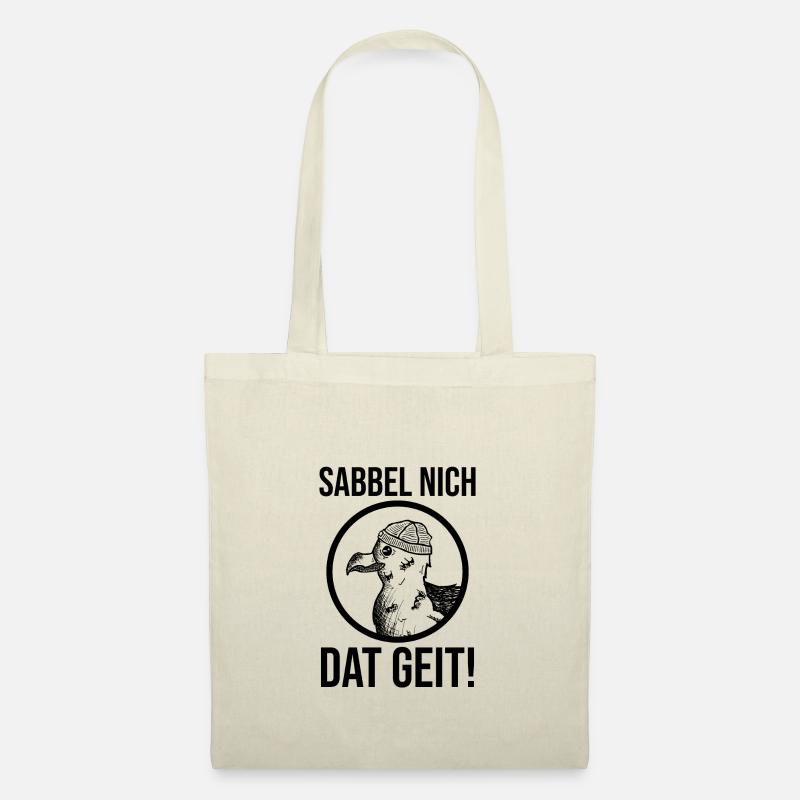 Sabbel nich dat geit Möwe - Stoffbeutel - Natur