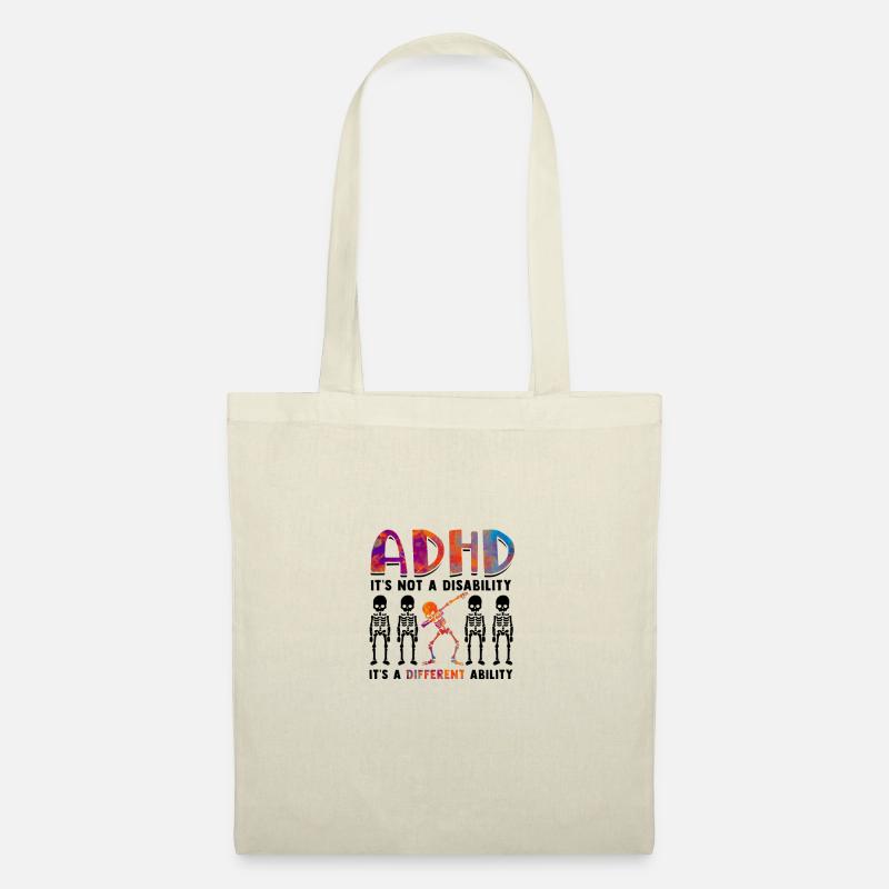 ADHS ist keine Behinderung, es ist anders - ADHS - Stoffbeutel - Natur