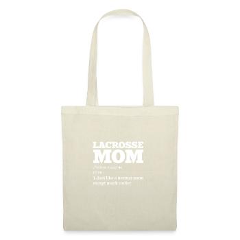 Lacrosse maman définition Sports Lover Athlete Citation - Sac en tissu - nature - Devant