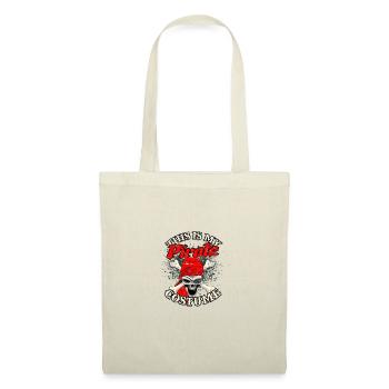 C’est mon costume de pirate - squelette - Sac en tissu - nature - Devant
