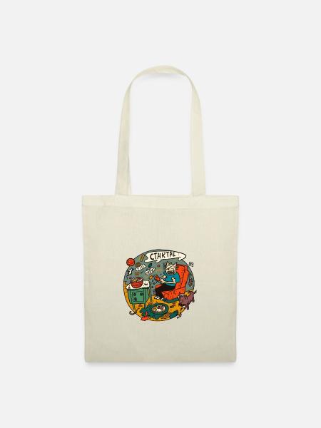 cats meaw - Stoffbeutel - Natur