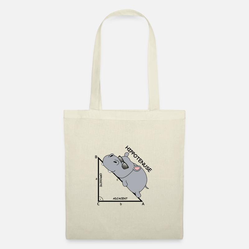 Hippotenuse | Nilpferd, Mathematik, Hypotenuse - Stoffbeutel - Natur