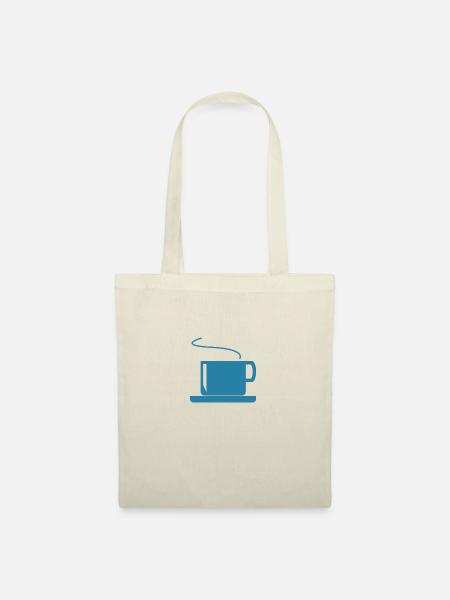 Kaffee, Tee, Tasse - Stoffbeutel - Natur