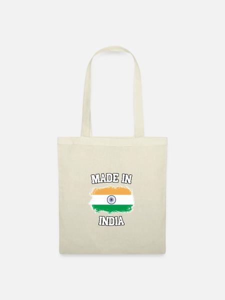 Made in India - Stoffbeutel - Natur