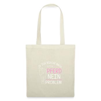 Pferd Reiten Natur Spruch Pferdegeruch Geschenk Re - Stoffbeutel - Natur - Vorne