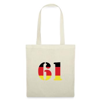 61 Numéro Jersey Allemagne - Sac en tissu - nature - Devant