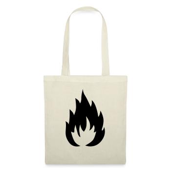 Flamme - Stoffbeutel - Natur - Vorne