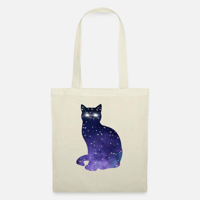 Kosmische Katze - Stoffbeutel - Natur