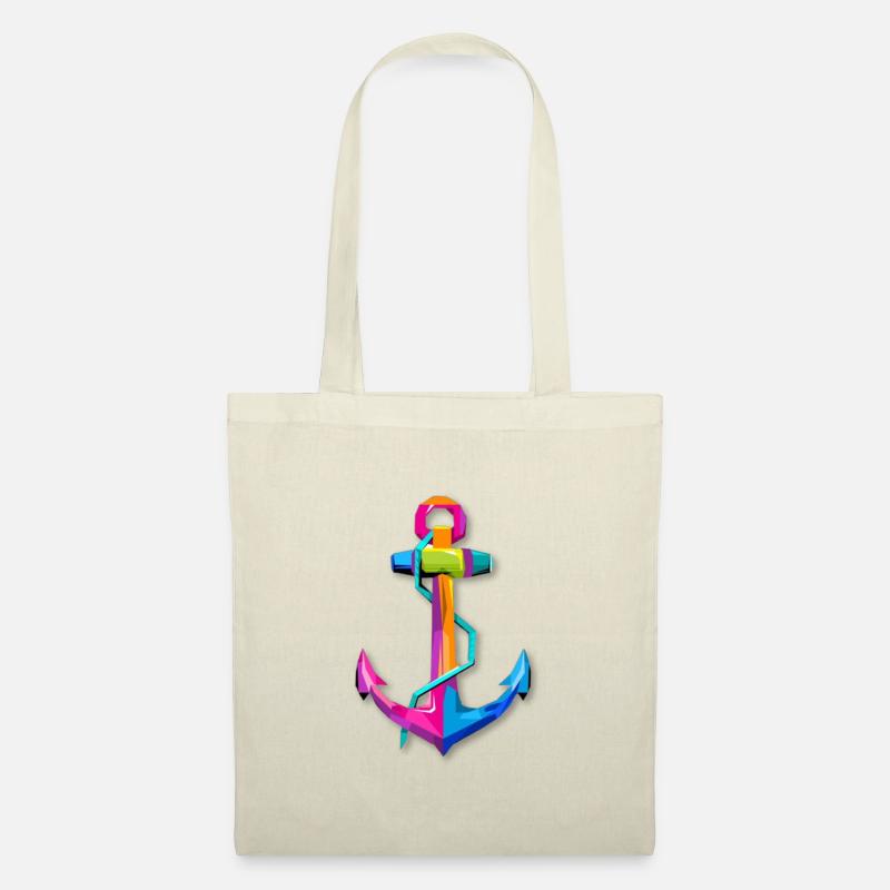 Anker Anchor Schiff Ship Sommer - Stoffbeutel - Natur