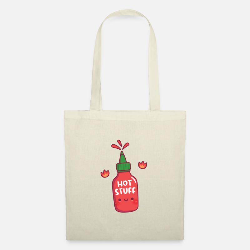 Süßes heißes Zeug Hot Sauce Flasche - Stoffbeutel - Natur
