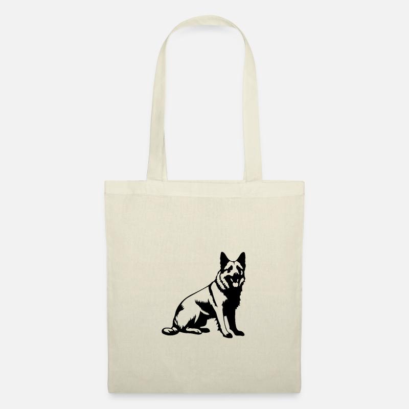 German Shepherd Hund - Stoffbeutel - Natur