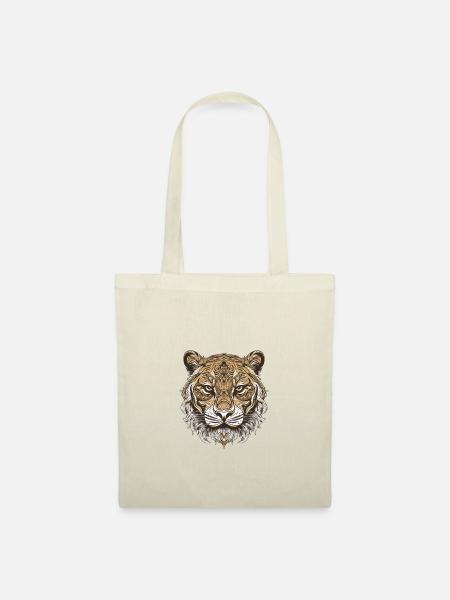 Tiger Porträt - Stoffbeutel - Natur