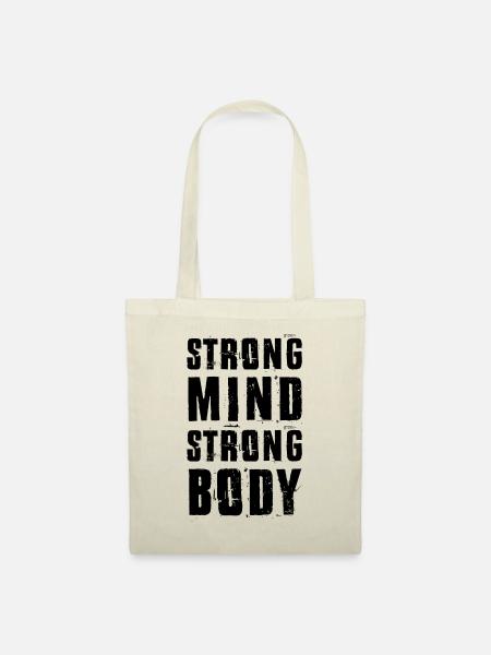 fitness mind - Stoffbeutel - Natur