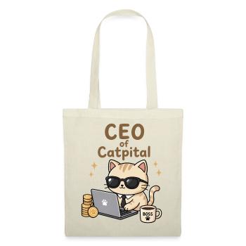 CEO of Catpital | Funny cat motif - Tote Bag - nature - Front