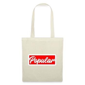 popular fame fameous rich loved lovely beliebt - Stoffbeutel - Natur - Vorne