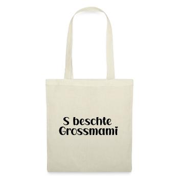 s beschte Grossmami Schweiz Oma Grosi - Stoffbeutel - Natur - Vorne