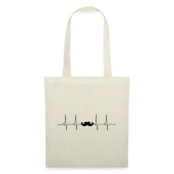 amoureux de la barbe - Sac en tissu - nature - Devant