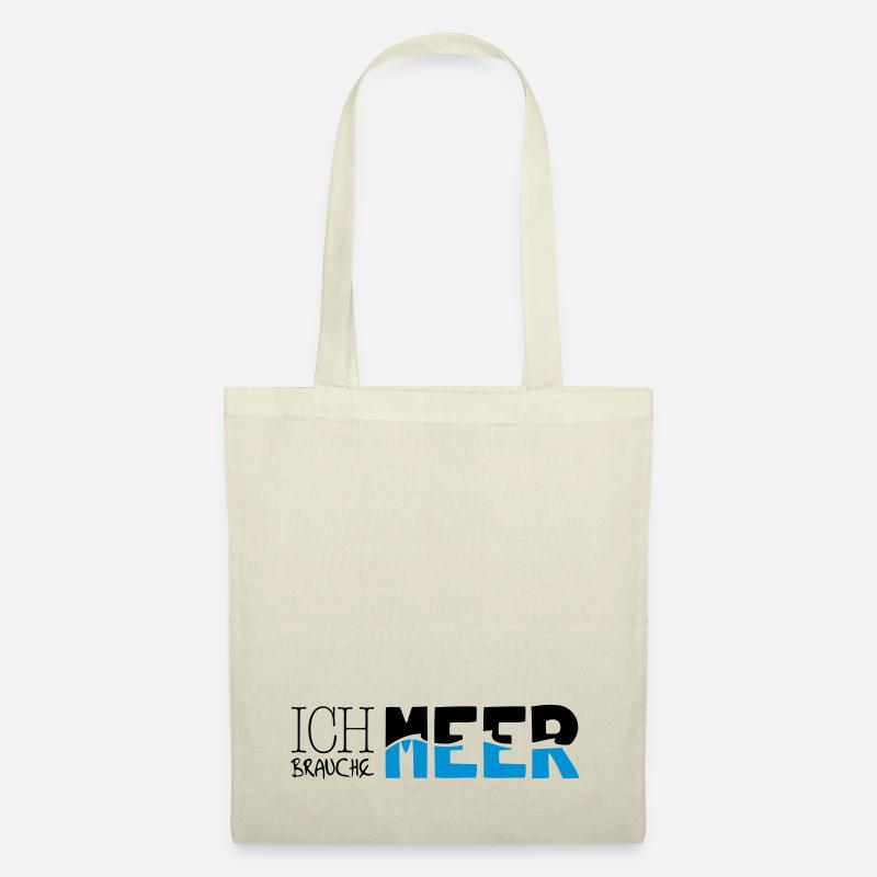 Ich brauche Meer - Stoffbeutel - Natur