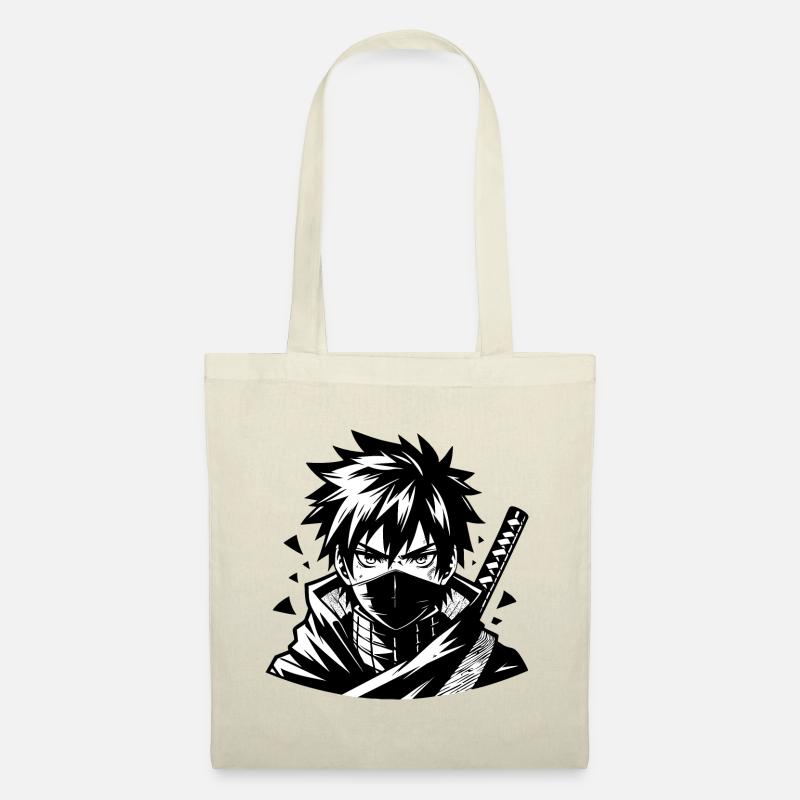 Manga Style Ninja - Stoffbeutel - Natur