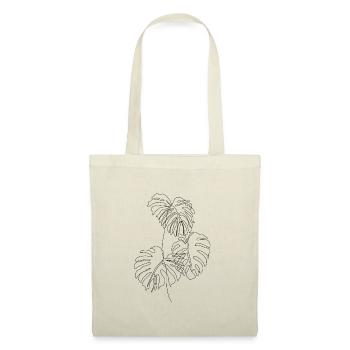 PLANT LOVER | Monstera One Line Drawing | black - Tote Bag - nature - Front