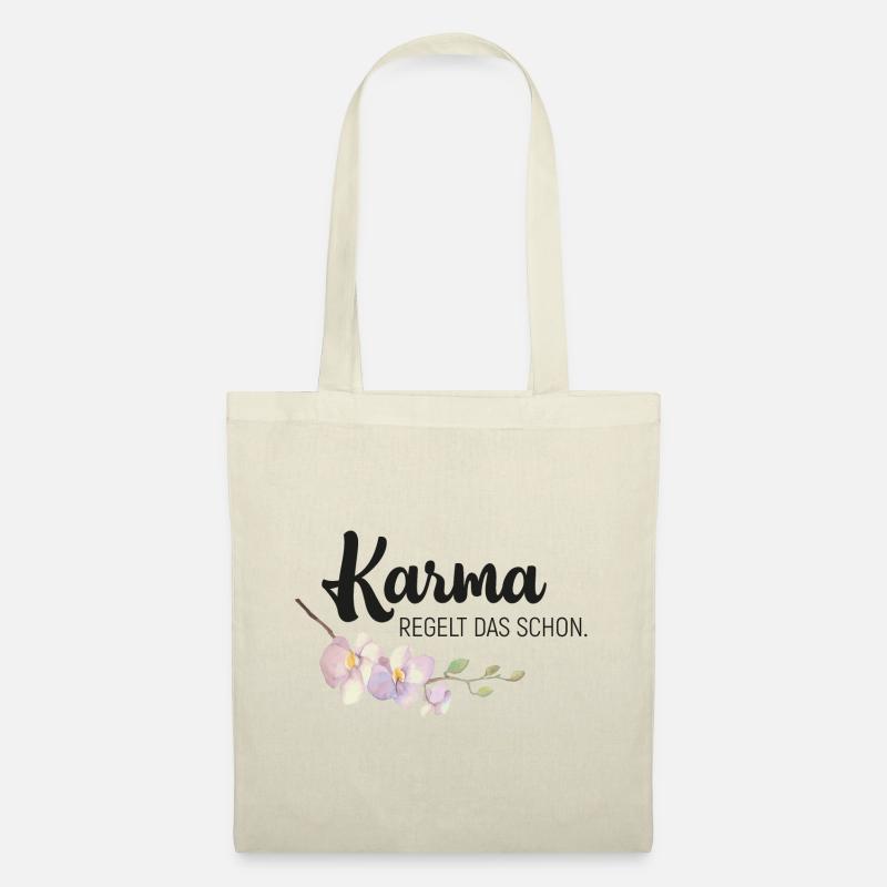 Karma regelt das schon - Stoffbeutel - Natur