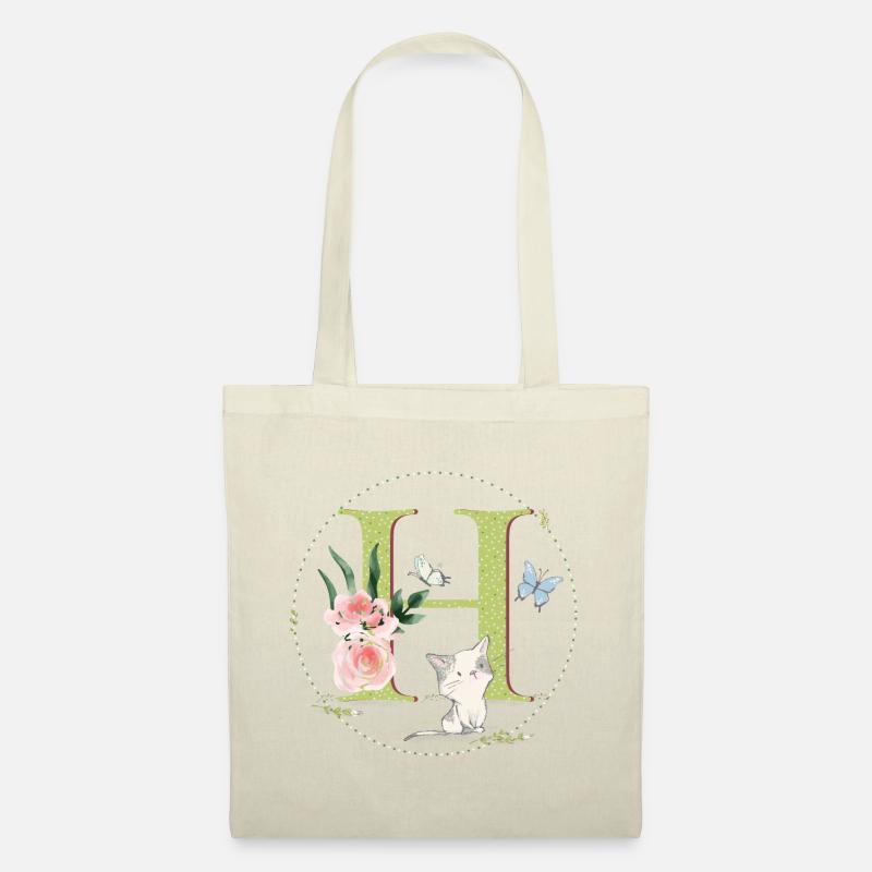 Initial letter A with cat - Tote Bag - nature