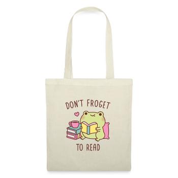 Cute Frog Reading A Book Dont Froget To Read Pun - Tote Bag - nature - Front