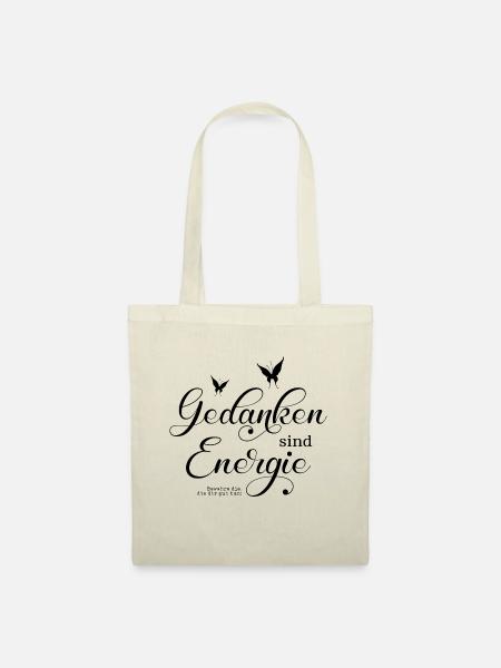 Gedanken sind Energie - Stoffbeutel - Natur