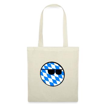 Bavarian emoji with cool sunglasses - Tote Bag - nature - Front