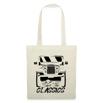 VOITURE 4X4 AMERICAIN CLASSIQUE -CJ5 - Sac en tissu - nature - Devant