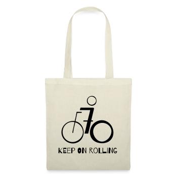 Alles Gute zum 70. Geburtstag - Radfahrer! - Stoffbeutel - Natur - Vorne
