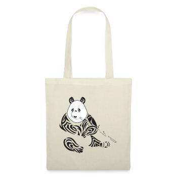 Stammes-Panda - Stoffbeutel - Natur - Vorne