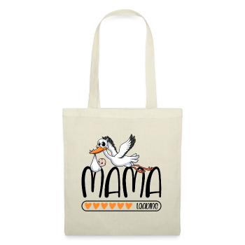 Mama loading Storch - Stoffbeutel - Natur - Vorne