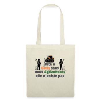 Soutenons les agriculteurs - Paris - Sac en tissu - nature - Devant