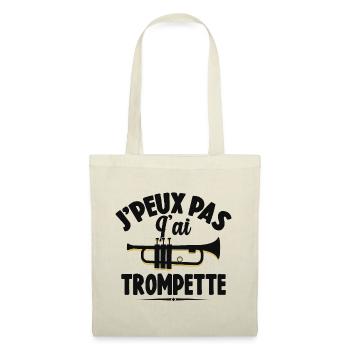 Je Peux Pas J'ai Trompette Instrument À Vent - Sac en tissu - nature - Devant