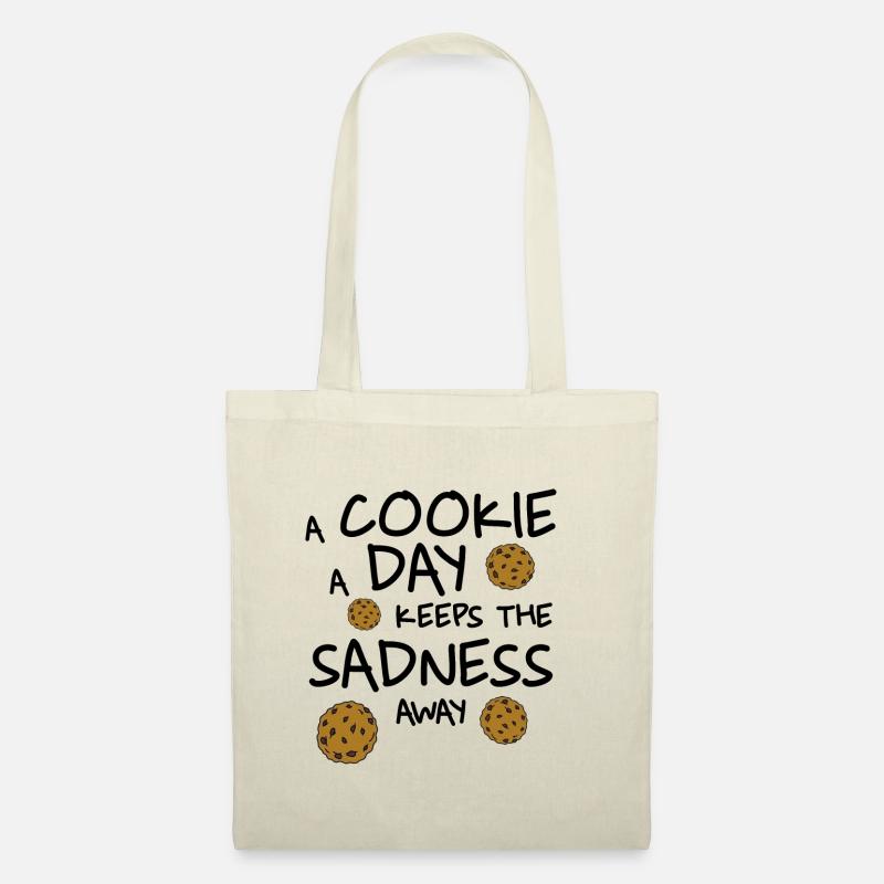 A cookie a day keeps the sadness away. - Tote Bag - nature