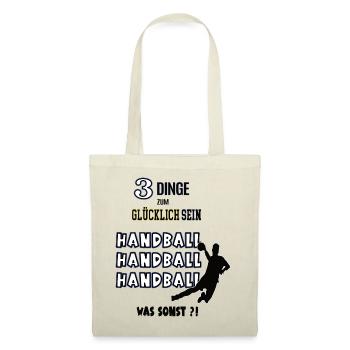 Handball Spieler Handballer Handballspieler - Stoffbeutel - Natur - Vorne