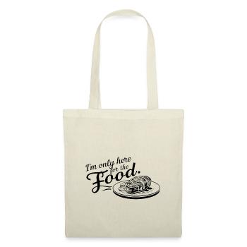 Je ne suis ici que pour la nourriture. - Sac en tissu - nature - Devant