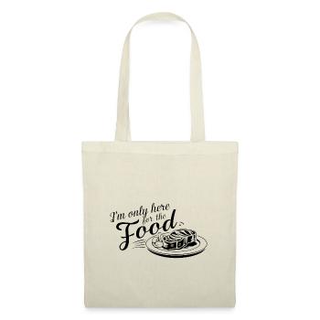 Je ne suis ici que pour la nourriture. - Sac en tissu - nature - Devant
