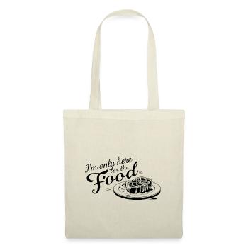 Je ne suis ici que pour la nourriture. - Sac en tissu - nature - Devant