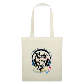La musique, c’est ma vie - Sac en tissu - nature - Devant