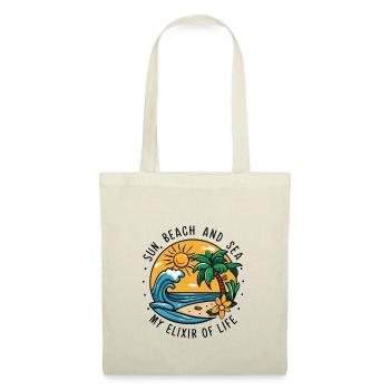 Sun, beach and sea - my elixir of life - Tote Bag - nature - Front